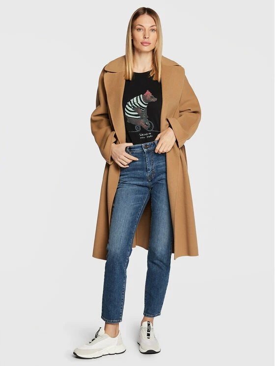 Weekend Max Mara Γυναίκες Μπλουζάκια Μπλουζάκι Tallero 59460323 Μαύρο Regular Fit 2 Weekend Max Mara Γυναίκες Μπλουζάκια Μπλουζάκι Tallero 59460323 Μαύρο Regular Fit - Image 2