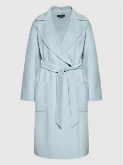 Weekend Max Mara Γυναίκες Μεταβατικά Παλτά Μάλλινο παλτό Selz 50110327 Μπλε Regular Fit -Max Mara Εκπτώσεις unnamed file 1156