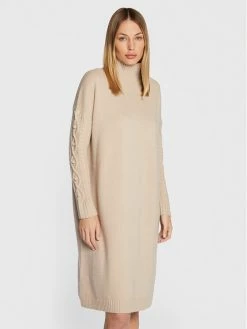 Weekend Max Mara Γυναίκες Πλεκτά Φορέματα Φόρεμα υφασμάτινο Ricard 53260123 Μπεζ Relaxed Fit