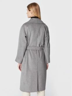 Weekend Max Mara Γυναίκες Μεταβατικά Παλτά Μάλλινο παλτό Resina 50160123 Γκρι Regular Fit -Max Mara Εκπτώσεις unnamed file 14