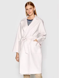 Weekend Max Mara Γυναίκες Μεταβατικά Παλτά Μάλλινο παλτό Rovo 50160329 Μπεζ Regular Fit