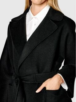 Weekend Max Mara Γυναίκες Μεταβατικά Παλτά Μάλλινο παλτό Rovo 50160329 Μαύρο Regular Fit -Max Mara Εκπτώσεις unnamed file 1414