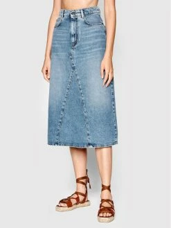 Weekend Max Mara Γυναίκες Φούστες Τζιν Φούστα τζιν Fiordi 51060829 Μπλε Regular Fit