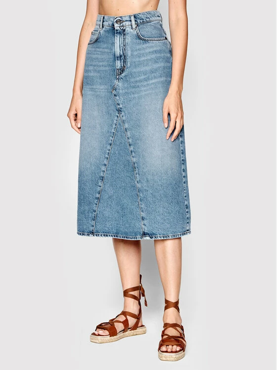 Weekend Max Mara Γυναίκες Φούστες Τζιν Φούστα τζιν Fiordi 51060829 Μπλε Regular Fit 1 Weekend Max Mara Γυναίκες Φούστες Τζιν Φούστα τζιν Fiordi 51060829 Μπλε Regular Fit