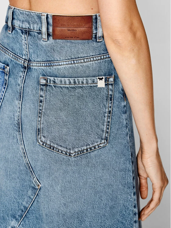 Weekend Max Mara Γυναίκες Φούστες Τζιν Φούστα τζιν Fiordi 51060829 Μπλε Regular Fit 4 Weekend Max Mara Γυναίκες Φούστες Τζιν Φούστα τζιν Fiordi 51060829 Μπλε Regular Fit - Image 4