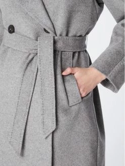 Weekend Max Mara Γυναίκες Μεταβατικά Παλτά Μάλλινο παλτό Resina 50160123 Γκρι Regular Fit -Max Mara Εκπτώσεις unnamed file 16