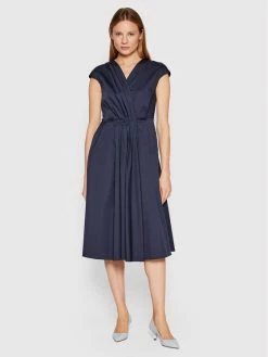 Weekend Max Mara Γυναίκες Καθημερινά Φορέματα Φόρεμα καθημερινό Vertice 52211121 Σκούρο μπλε Regular Fit