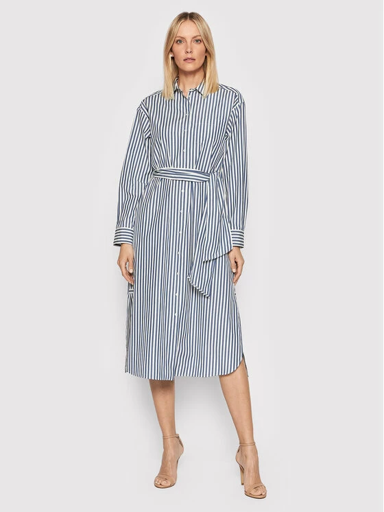 Weekend Max Mara Γυναίκες Φορέματα σε Στυλ Πουκάμισο & Σεμιζιέ Φόρεμα πουκάμισο Remo 52212621 Σκούρο μπλε Regular Fit 2 Weekend Max Mara Γυναίκες Φορέματα σε Στυλ Πουκάμισο & Σεμιζιέ Φόρεμα πουκάμισο Remo 52212621 Σκούρο μπλε Regular Fit - Image 2