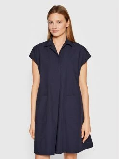 Weekend Max Mara Γυναίκες Καθημερινά Φορέματα Φόρεμα καθημερινό Neottia 52212121 Σκούρο μπλε Flare Fit