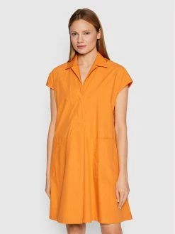 Weekend Max Mara Γυναίκες Καθημερινά Φορέματα Φόρεμα καθημερινό Neottia 52212121 Πορτοκαλί Flare Fit