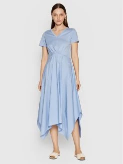 Weekend Max Mara Γυναίκες Καθημερινά Φορέματα Φόρεμα καθημερινό Martina 56210521 Μπλε Flare Fit