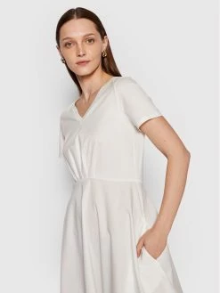 Weekend Max Mara Γυναίκες Καθημερινά Φορέματα Φόρεμα καθημερινό Martina 56210521 Λευκό Flare Fit -Max Mara Εκπτώσεις unnamed file 1690