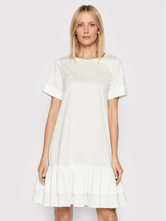 Weekend Max Mara Γυναίκες Καθημερινά Φορέματα Φόρεμα καθημερινό Baccano 56210321 Λευκό Relaxed Fit 1 Weekend Max Mara Γυναίκες Καθημερινά Φορέματα Φόρεμα καθημερινό Baccano 56210321 Λευκό Relaxed Fit