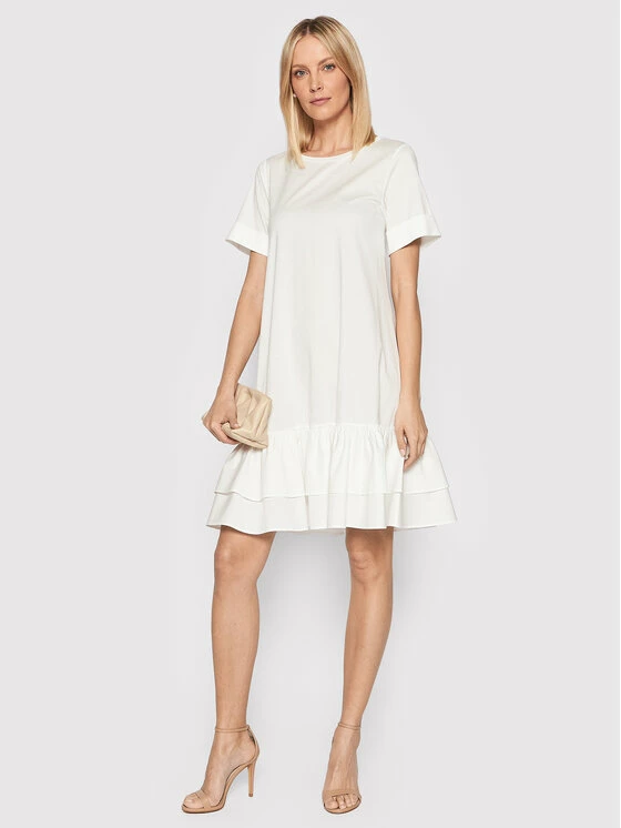 Weekend Max Mara Γυναίκες Καθημερινά Φορέματα Φόρεμα καθημερινό Baccano 56210321 Λευκό Relaxed Fit 2 Weekend Max Mara Γυναίκες Καθημερινά Φορέματα Φόρεμα καθημερινό Baccano 56210321 Λευκό Relaxed Fit - Image 2