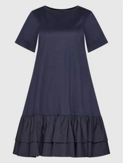 Weekend Max Mara Γυναίκες Καθημερινά Φορέματα Φόρεμα καθημερινό Baccano 56210321 Σκούρο μπλε Relaxed Fit -Max Mara Εκπτώσεις unnamed file 1706