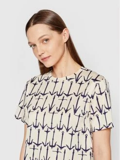 Weekend Max Mara Γυναίκες T-shirts T-Shirt Scoglio 59710421 Μπεζ Regular Fit -Max Mara Εκπτώσεις unnamed file 1720