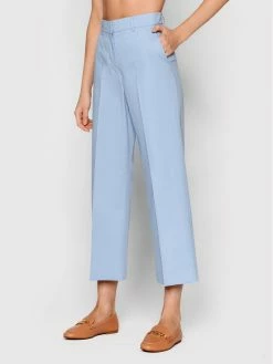 Weekend Max Mara Γυναίκες Υφασμάτινα Παντελόνια Παντελόνι υφασμάτινο Zircone 51310621 Μπλε Regular Fit