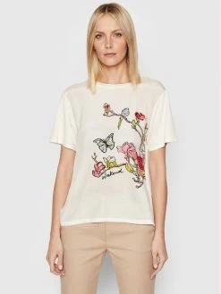 Weekend Max Mara Γυναίκες T-shirts T-Shirt Cellula 59410427600 Μπεζ Regular Fit