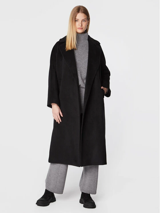 Weekend Max Mara Γυναίκες Μεταβατικά Παλτά Μάλλινο παλτό Tempera 50160423 Μαύρο Regular Fit 2 Weekend Max Mara Γυναίκες Μεταβατικά Παλτά Μάλλινο παλτό Tempera 50160423 Μαύρο Regular Fit - Image 2