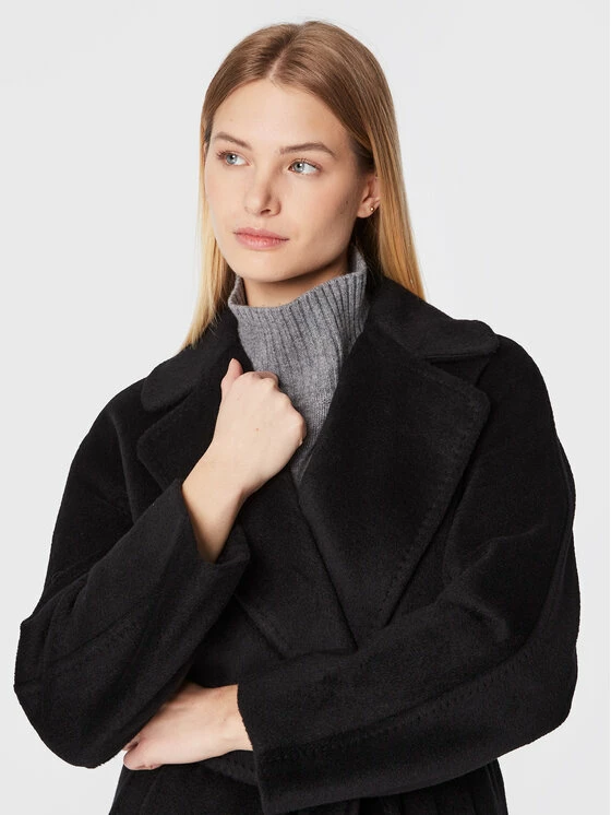 Weekend Max Mara Γυναίκες Μεταβατικά Παλτά Μάλλινο παλτό Tempera 50160423 Μαύρο Regular Fit 4 Weekend Max Mara Γυναίκες Μεταβατικά Παλτά Μάλλινο παλτό Tempera 50160423 Μαύρο Regular Fit - Image 4