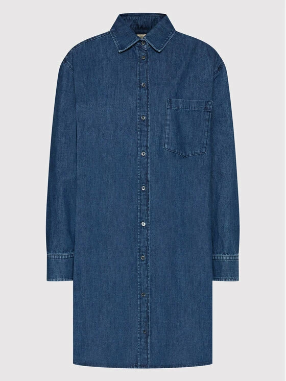 Weekend Max Mara Γυναίκες Φορέματα σε Στυλ Πουκάμισο & Σεμιζιέ Φόρεμα τζιν Fatto 52261129 Μπλε Regular Fit 5 Weekend Max Mara Γυναίκες Φορέματα σε Στυλ Πουκάμισο & Σεμιζιέ Φόρεμα τζιν Fatto 52261129 Μπλε Regular Fit - Image 5