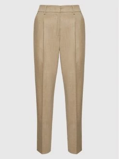 Weekend Max Mara Γυναίκες Υφασμάτινα Παντελόνια Παντελόνι υφασμάτινο Bussola 51360523 Μπεζ Regular Fit -Max Mara Εκπτώσεις unnamed file 224