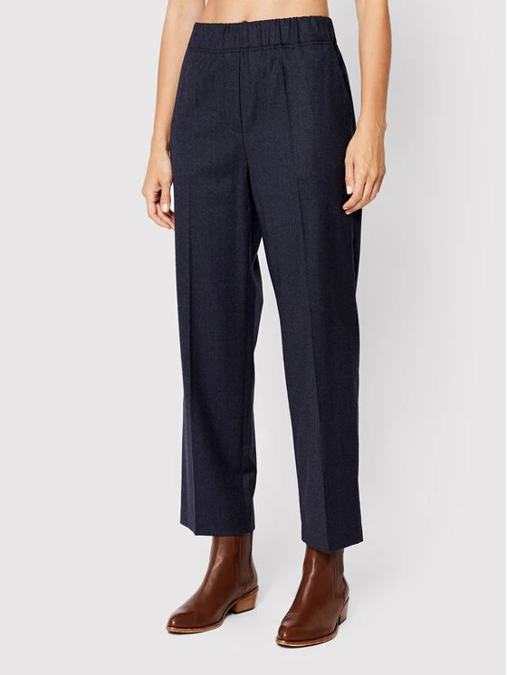 Weekend Max Mara Γυναίκες Υφασμάτινα Παντελόνια Παντελόνι υφασμάτινο Alca 51360423 Σκούρο μπλε Relaxed Fit 1 Weekend Max Mara Γυναίκες Υφασμάτινα Παντελόνια Παντελόνι υφασμάτινο Alca 51360423 Σκούρο μπλε Relaxed Fit