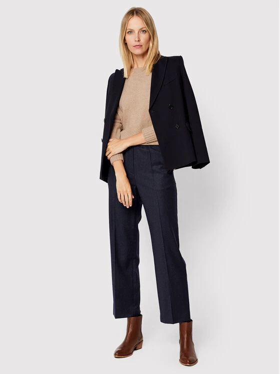 Weekend Max Mara Γυναίκες Υφασμάτινα Παντελόνια Παντελόνι υφασμάτινο Alca 51360423 Σκούρο μπλε Relaxed Fit 2 Weekend Max Mara Γυναίκες Υφασμάτινα Παντελόνια Παντελόνι υφασμάτινο Alca 51360423 Σκούρο μπλε Relaxed Fit - Image 2