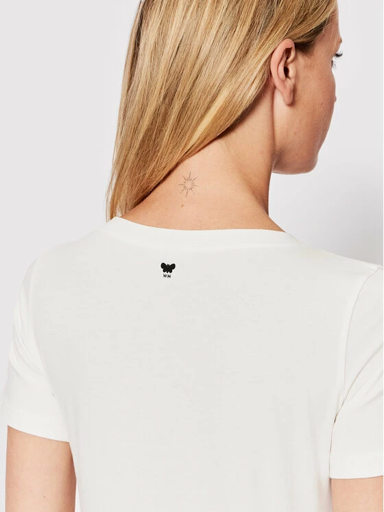 Weekend Max Mara Γυναίκες T-shirts T-Shirt Multib 59760129 Λευκό Regular Fit 4 Weekend Max Mara Γυναίκες T-shirts T-Shirt Multib 59760129 Λευκό Regular Fit - Image 4