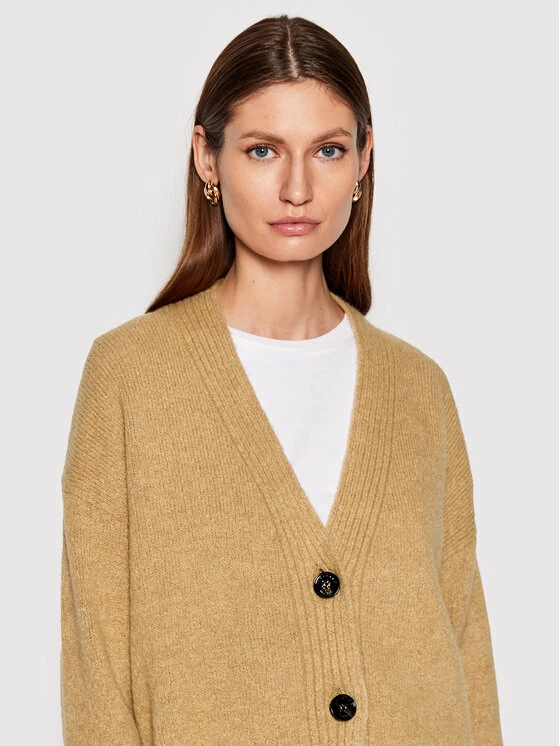 Weekend Max Mara Γυναίκες Ζακέτες Ζακέτα Magno 53460423 Μπεζ Regular Fit 4 Weekend Max Mara Γυναίκες Ζακέτες Ζακέτα Magno 53460423 Μπεζ Regular Fit - Image 4