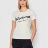 Weekend Max Mara Γυναίκες T-shirts T-Shirt Cacao 59760429 Λευκό Regular Fit