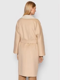 Weekend Max Mara Γυναίκες Μεταβατικά Παλτά Μάλλινο παλτό Rail 50160429 Μπεζ Regular Fit -Max Mara Εκπτώσεις unnamed file 368