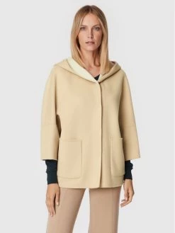 Weekend Max Mara Γυναίκες Μεταβατικά Παλτά Μάλλινο παλτό Grana 50860329 Μπεζ Relaxed Fit