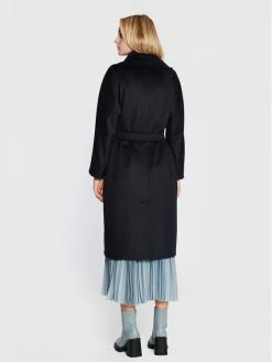 Weekend Max Mara Γυναίκες Μεταβατικά Παλτά Μάλλινο παλτό Resina 50160123 Σκούρο μπλε Regular Fit -Max Mara Εκπτώσεις unnamed file 439