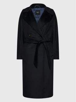 Weekend Max Mara Γυναίκες Μεταβατικά Παλτά Μάλλινο παλτό Resina 50160123 Σκούρο μπλε Regular Fit -Max Mara Εκπτώσεις unnamed file 442