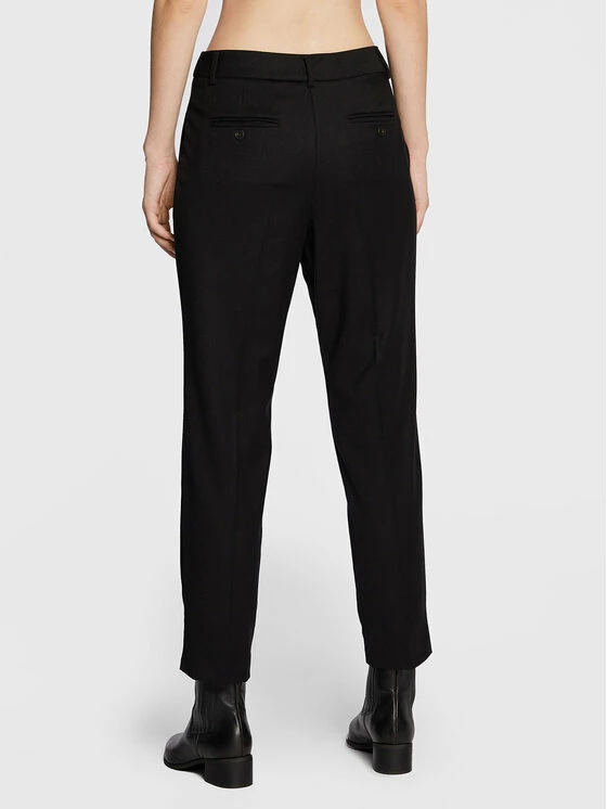 Weekend Max Mara Γυναίκες Υφασμάτινα Παντελόνια Παντελόνι υφασμάτινο Bussola 51360523 Μαύρο Regular Fit 3 Weekend Max Mara Γυναίκες Υφασμάτινα Παντελόνια Παντελόνι υφασμάτινο Bussola 51360523 Μαύρο Regular Fit - Image 3