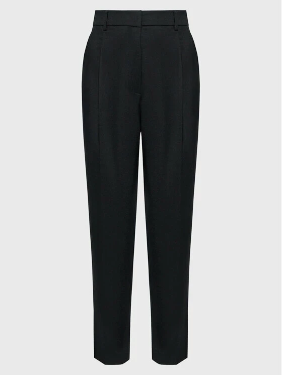 Weekend Max Mara Γυναίκες Υφασμάτινα Παντελόνια Παντελόνι υφασμάτινο Bussola 51360523 Μαύρο Regular Fit 5 Weekend Max Mara Γυναίκες Υφασμάτινα Παντελόνια Παντελόνι υφασμάτινο Bussola 51360523 Μαύρο Regular Fit - Image 5