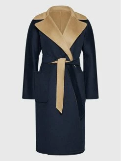 Weekend Max Mara Γυναίκες Μεταβατικά Παλτά Μάλλινο παλτό Rail 50160429 Έγχρωμο Relaxed Fit -Max Mara Εκπτώσεις unnamed file 453