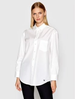Weekend Max Mara Γυναίκες Casual Πουκάμισα Πουκάμισο Mister 51960229 Λευκό Regular Fit