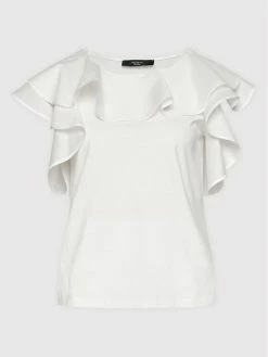 Weekend Max Mara Γυναίκες Μπλουζάκια Μπλουζάκι Onde 59410921 Λευκό Regular Fit -Max Mara Εκπτώσεις unnamed file 578