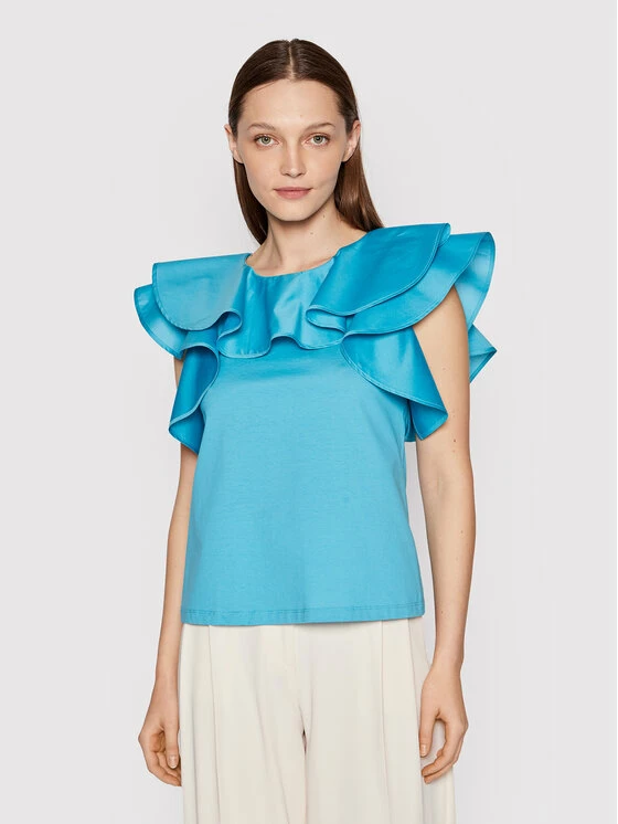 Weekend Max Mara Γυναίκες Μπλουζάκια Μπλουζάκι Onde 59410921 Μπλε Regular Fit 1 Weekend Max Mara Γυναίκες Μπλουζάκια Μπλουζάκι Onde 59410921 Μπλε Regular Fit