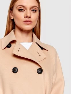 Weekend Max Mara Γυναίκες Μεταβατικά Παλτά Μάλλινο παλτό Belgica 50110227 Μπεζ Regular Fit -Max Mara Εκπτώσεις unnamed file 593