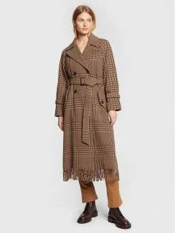 Weekend Max Mara Γυναίκες Μεταβατικά Παλτά Μάλλινο παλτό Cartone 50161323 Καφέ Regular Fit