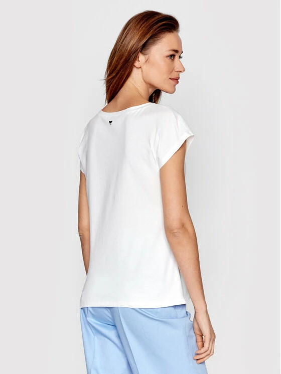 Weekend Max Mara Γυναίκες T-shirts T-Shirt Multie 59410321 Λευκό Regular Fit 3 Weekend Max Mara Γυναίκες T-shirts T-Shirt Multie 59410321 Λευκό Regular Fit - Image 3
