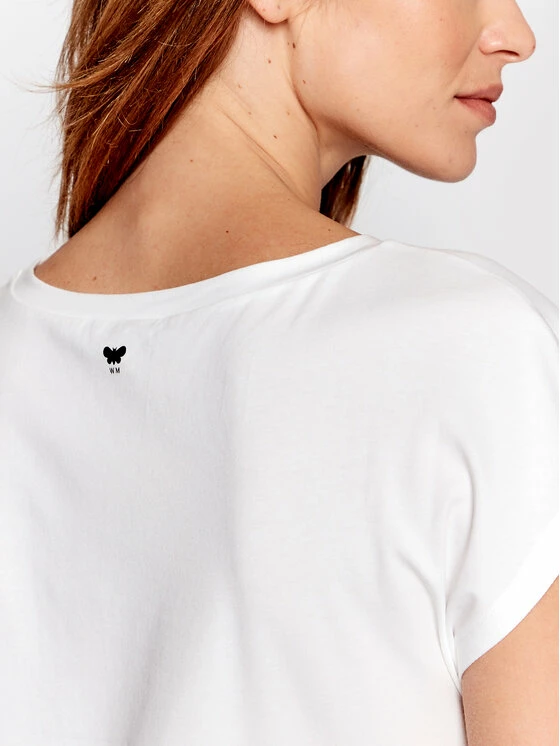 Weekend Max Mara Γυναίκες T-shirts T-Shirt Multie 59410321 Λευκό Regular Fit 4 Weekend Max Mara Γυναίκες T-shirts T-Shirt Multie 59410321 Λευκό Regular Fit - Image 4