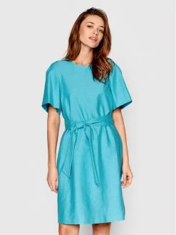 Weekend Max Mara Γυναίκες Καθημερινά Φορέματα Φόρεμα καθημερινό Catullo 52211321 Μπλε Regular Fit