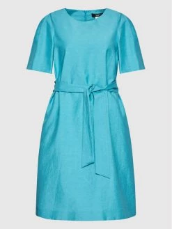 Weekend Max Mara Γυναίκες Καθημερινά Φορέματα Φόρεμα καθημερινό Catullo 52211321 Μπλε Regular Fit -Max Mara Εκπτώσεις unnamed file 665