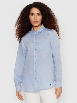 Weekend Max Mara Γυναίκες Casual Πουκάμισα Πουκάμισο Fortuna 51110321 Μπλε Regular Fit