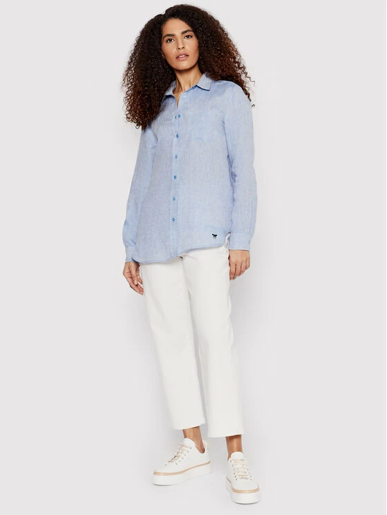 Weekend Max Mara Γυναίκες Casual Πουκάμισα Πουκάμισο Fortuna 51110321 Μπλε Regular Fit 2 Weekend Max Mara Γυναίκες Casual Πουκάμισα Πουκάμισο Fortuna 51110321 Μπλε Regular Fit - Image 2