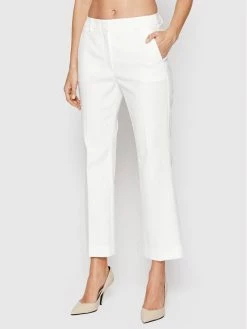 Weekend Max Mara Γυναίκες Παντελόνια Chinos Παντελόνι Chino Zeda 51310227 Λευκό Regular Fit